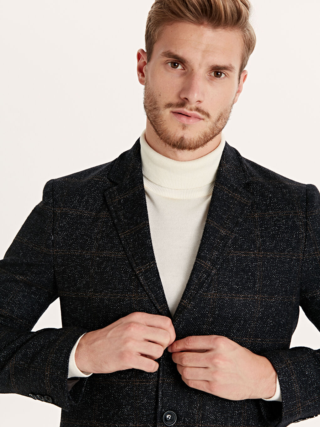 Kahverengi Erkek Kaşe Kaban-4