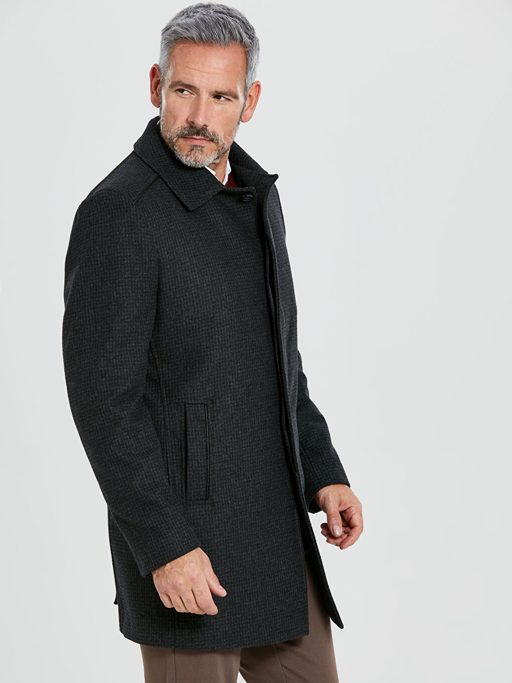 SIVA Kaput od mešavine vune Muškarac-1