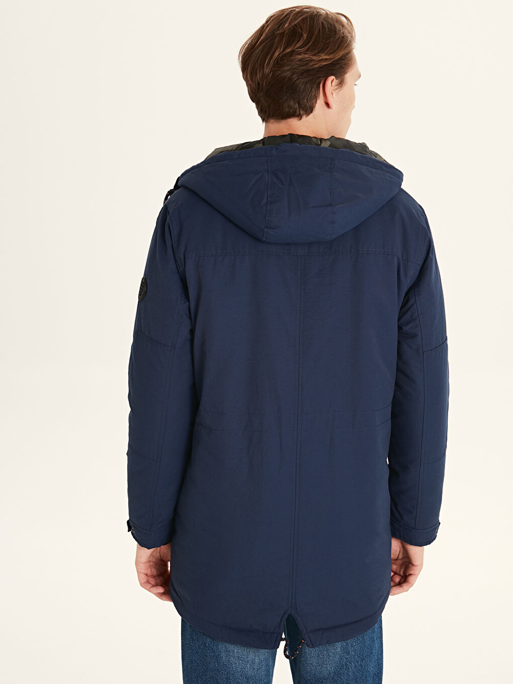 Lacivert Lacıvert Şişme Mont-3