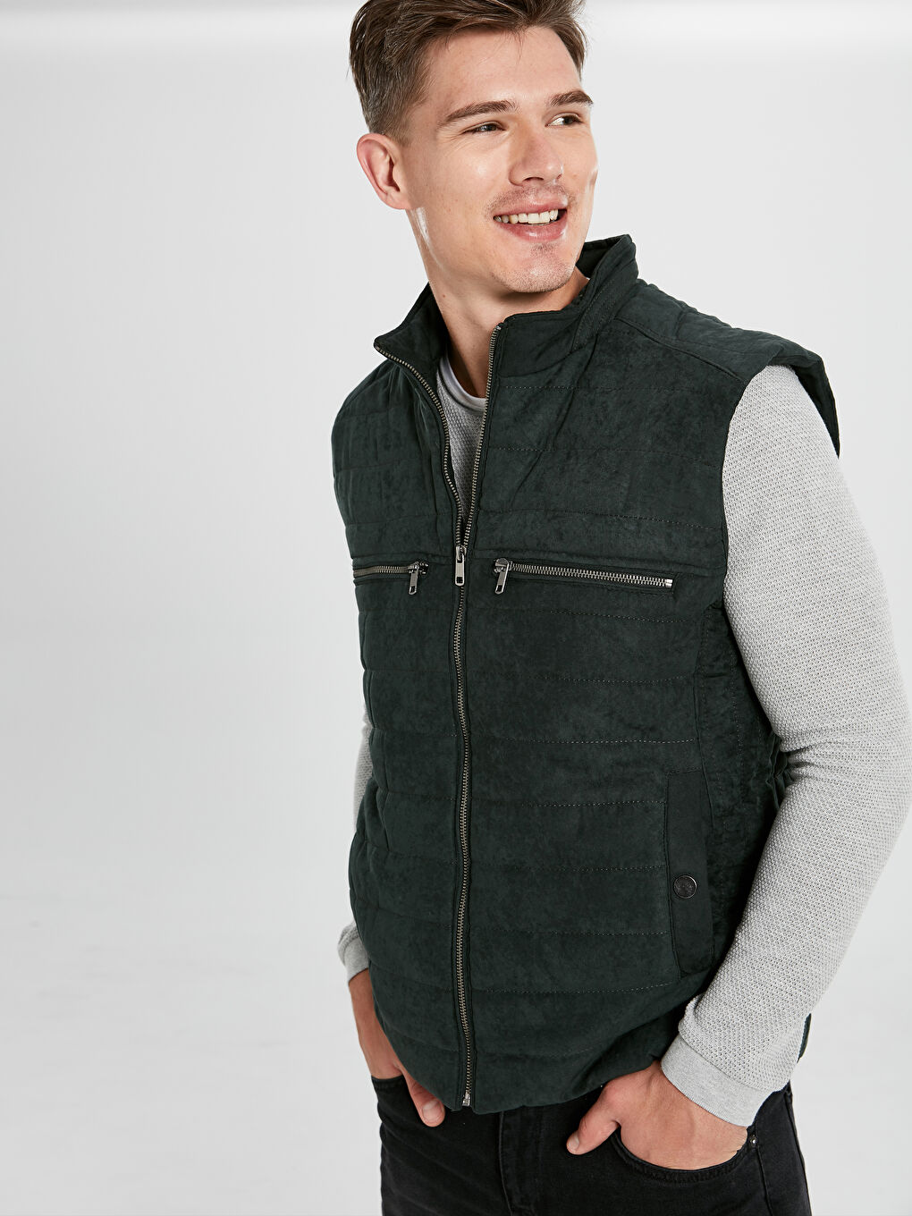 Man GREEN Waistcoat-2