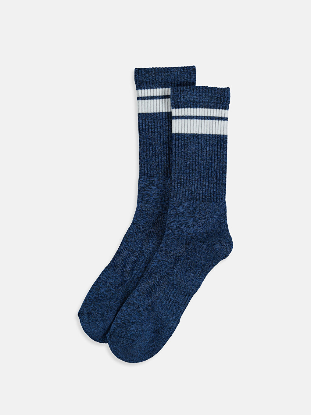 Lacivert Erkek Çizgili Soket Çorap