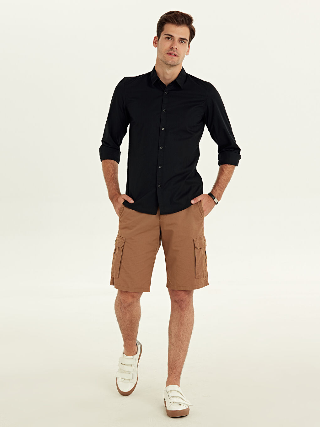 Чоловік ЧОРНИЙ Сорочка-1