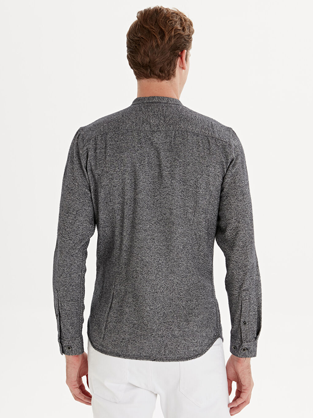Мужчины Антрацитовый Рубашка-2