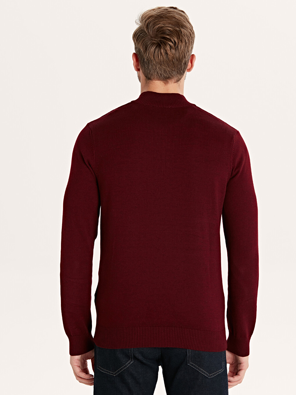 Man Bordeaux Sweater-1