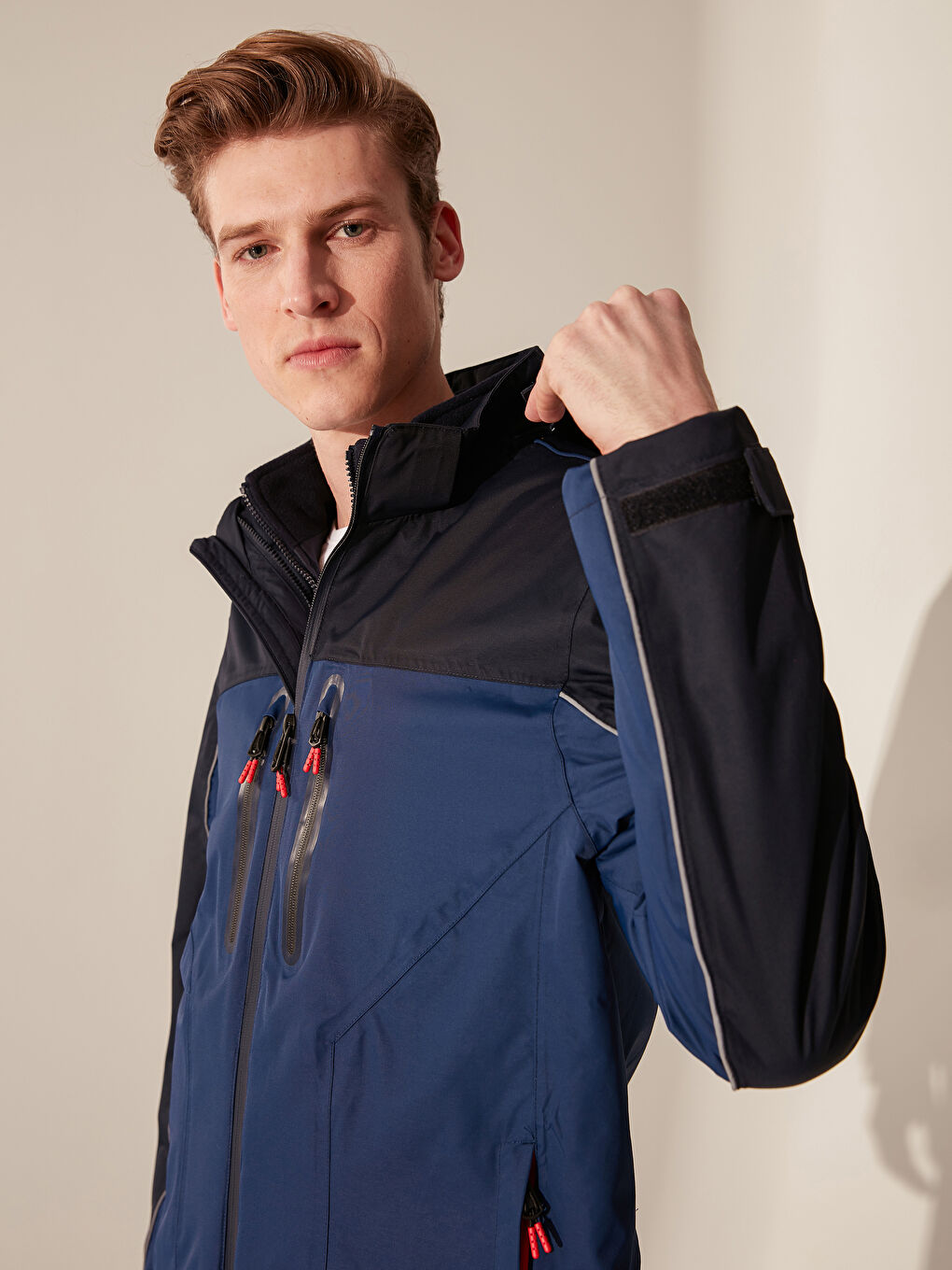 LC Waikiki Man NAVY Overcoat -9WI833Z8-PE6