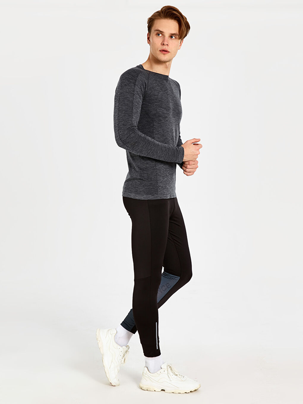 بنطال رياضي رجالي ضيق للركض والرياضة-1