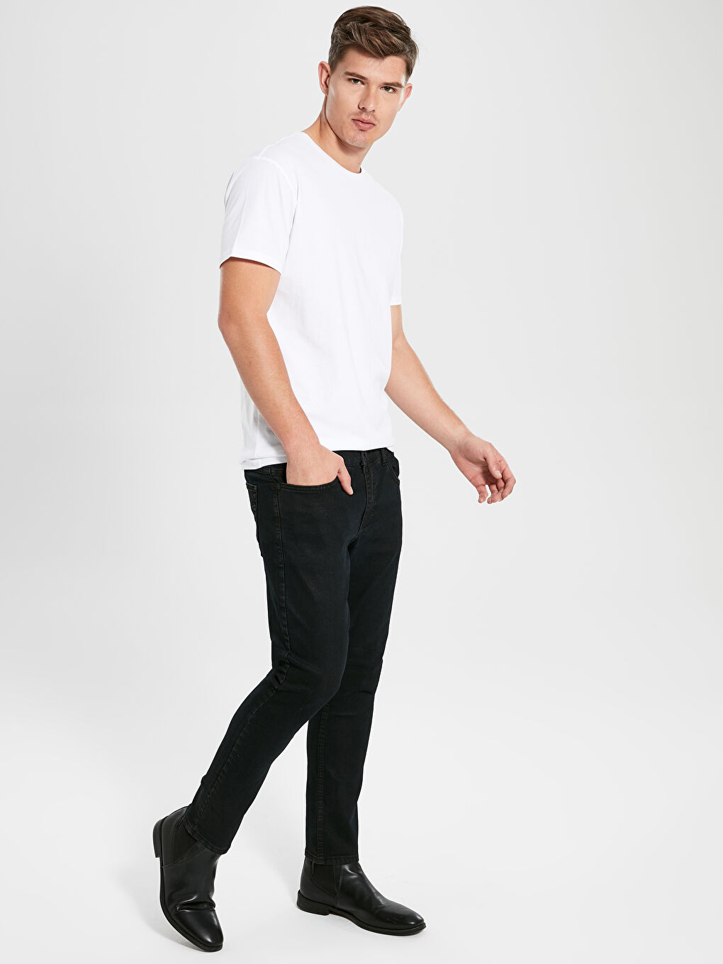 LCW Jeans 760 Uske Metal Crne Farmerke -9WJ200Z8-326