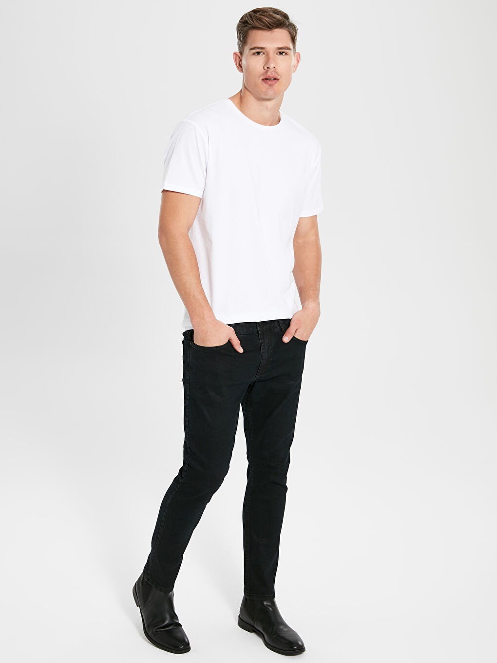 LCW Jeans 760 Uske Metal Crne Farmerke -9WJ200Z8-326