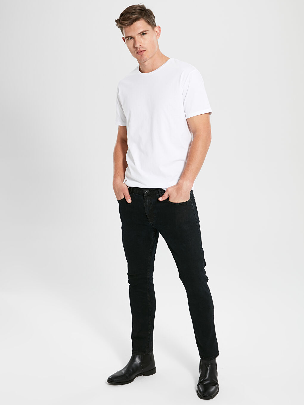LCW Jeans 760 Uske Metal Crne Farmerke -9WJ200Z8-326