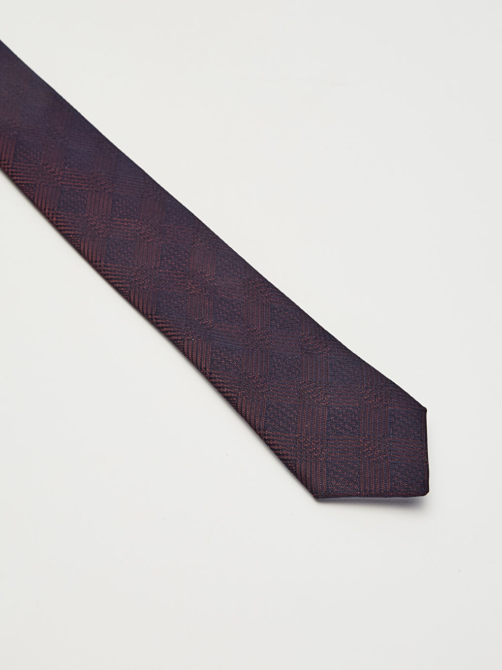 Bordo Ekoseli Kravat-1