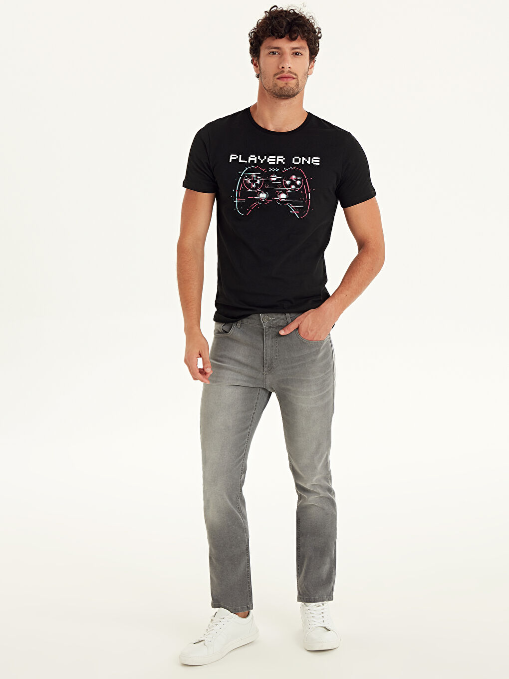 Gri Rodeo Jean Pantolon