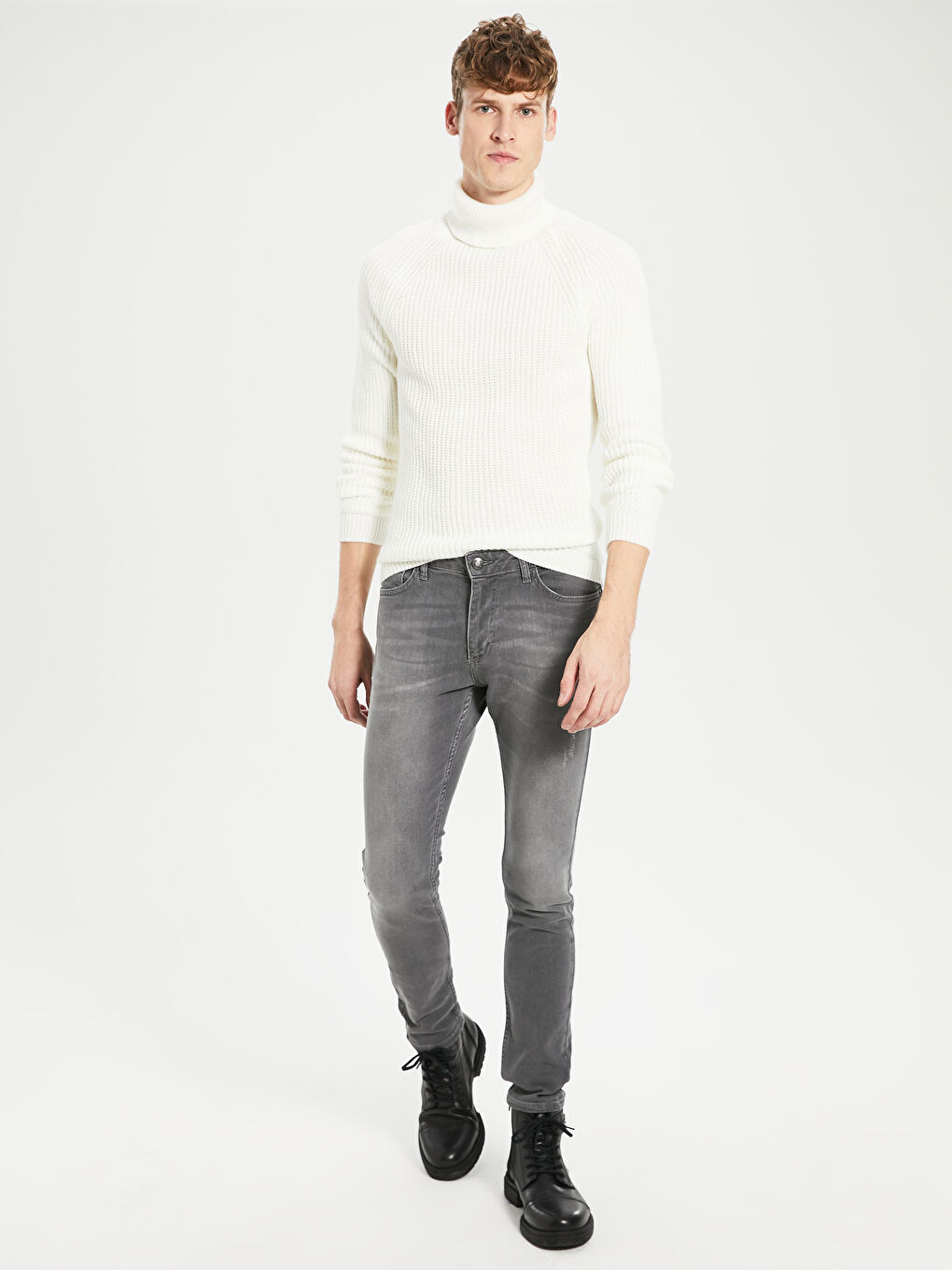 Gri 750 Slim Fit Erkek Jean Pantolon