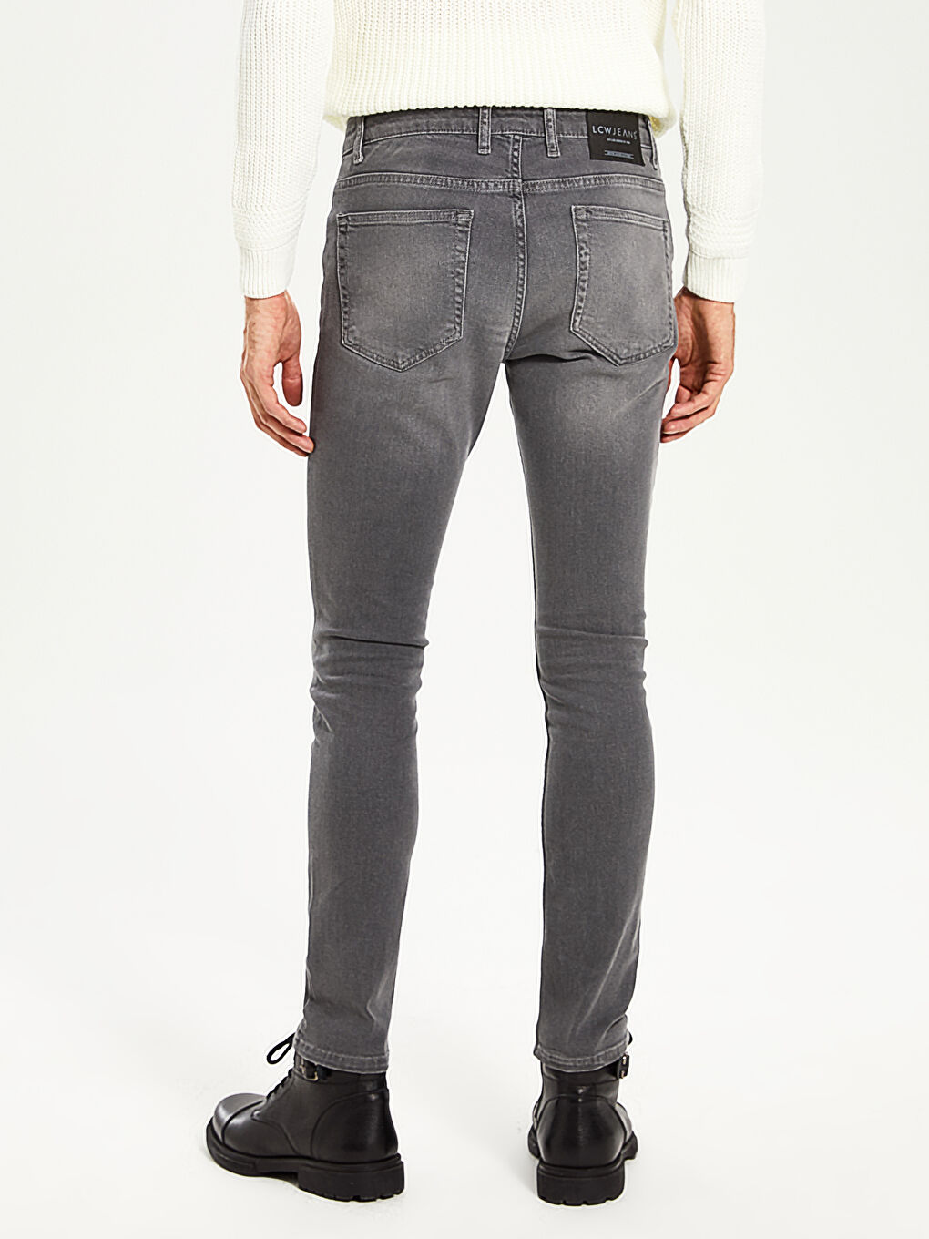 Gri 750 Slim Fit Erkek Jean Pantolon-4