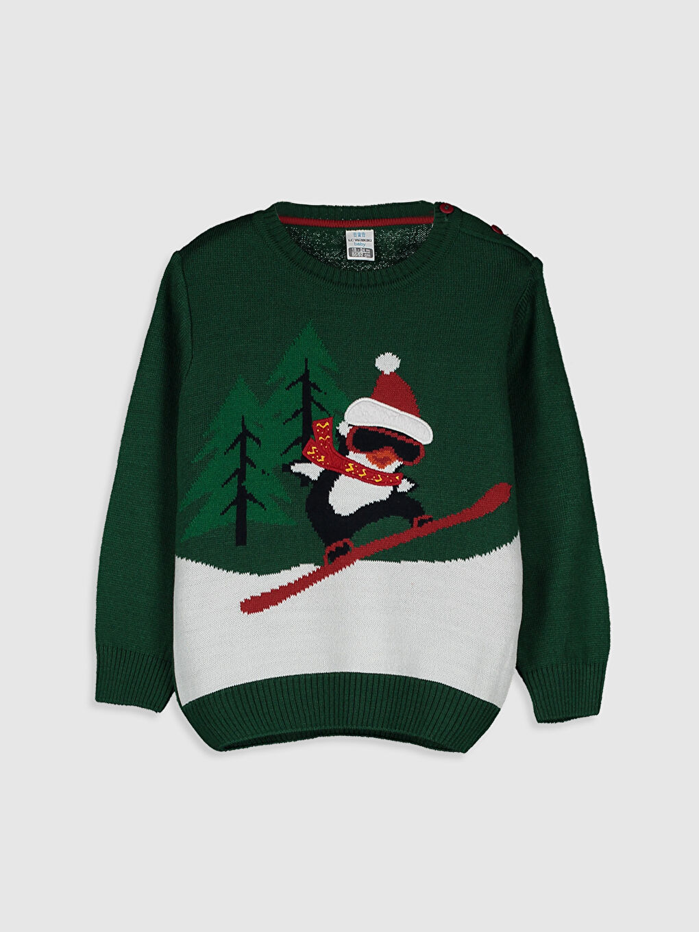 Свитер из трикотажа с рисунком для мальчика - Отец и сын в одинаковых нарядах