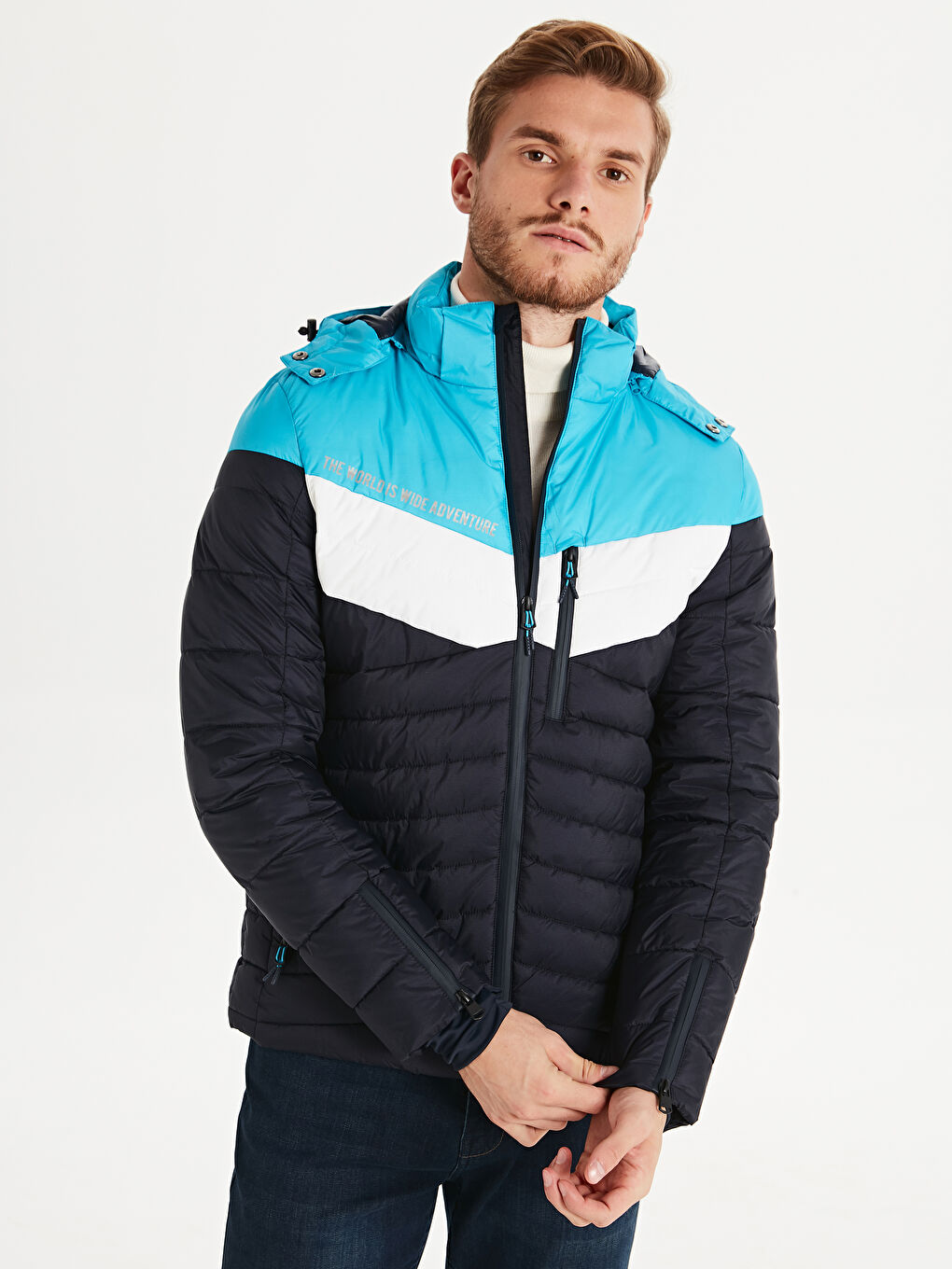 Ерлер көк Күртке-1