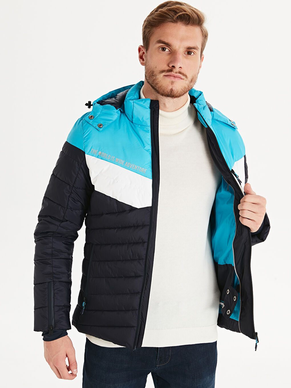 Ерлер көк Күртке-3