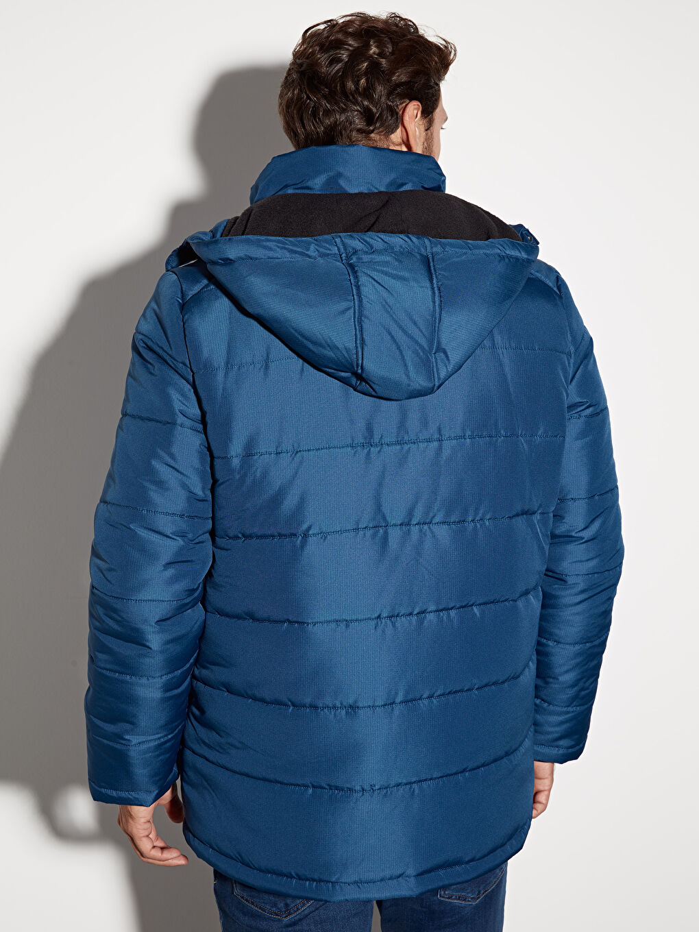 Чоловік ТЕМНО-СИНІЙ Пальто-3