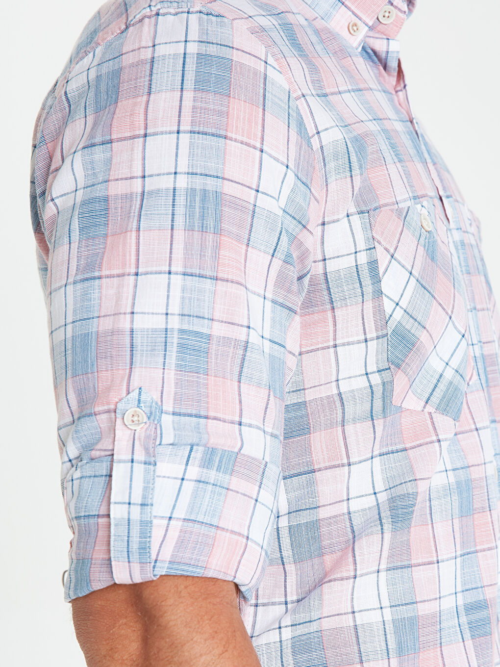 Kırmızı Regular Fit Uzun Kollu Poplin Erkek Gömlek-3