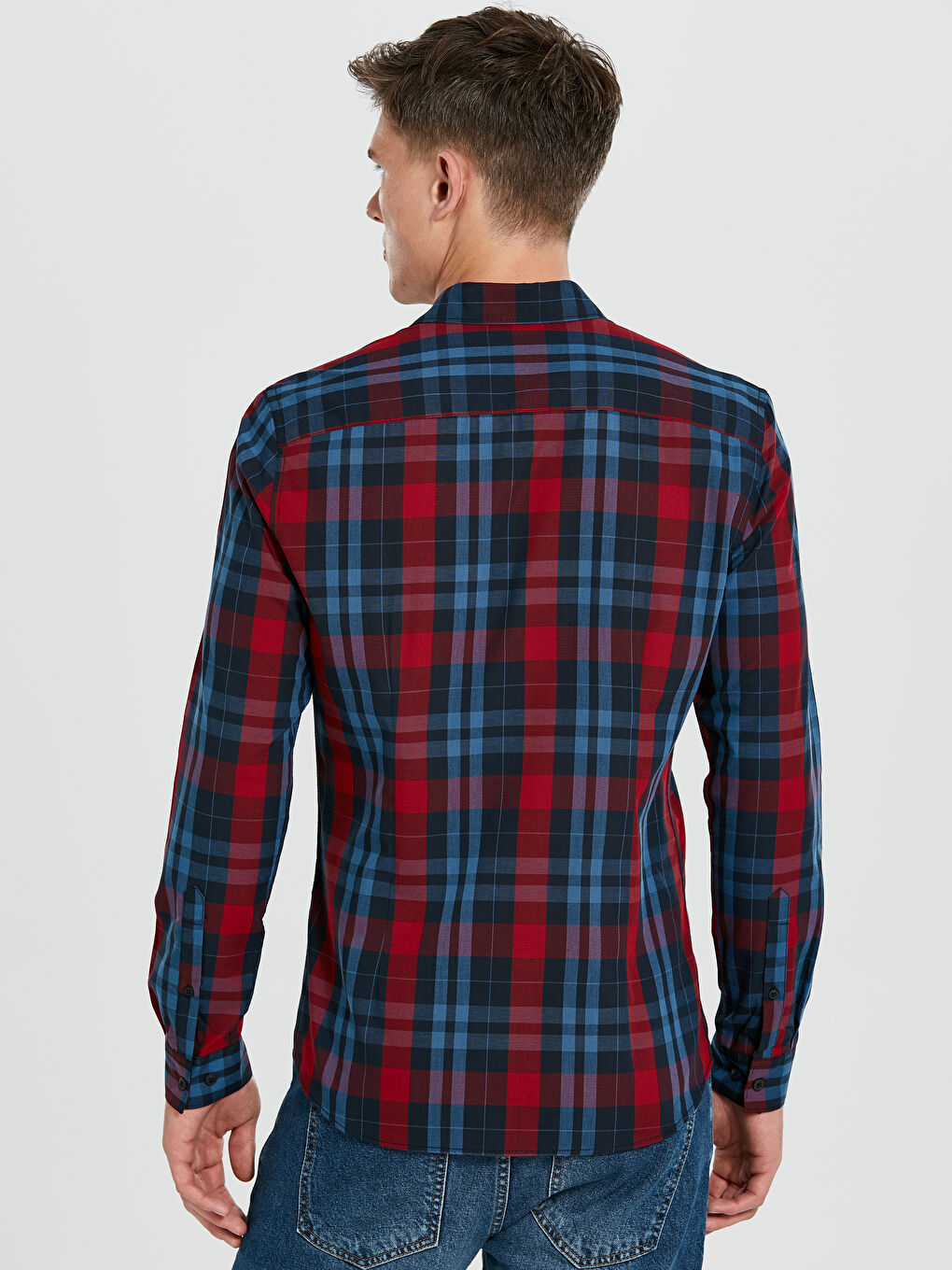 Чоловік ЧЕРВОНИЙ Сорочка-2