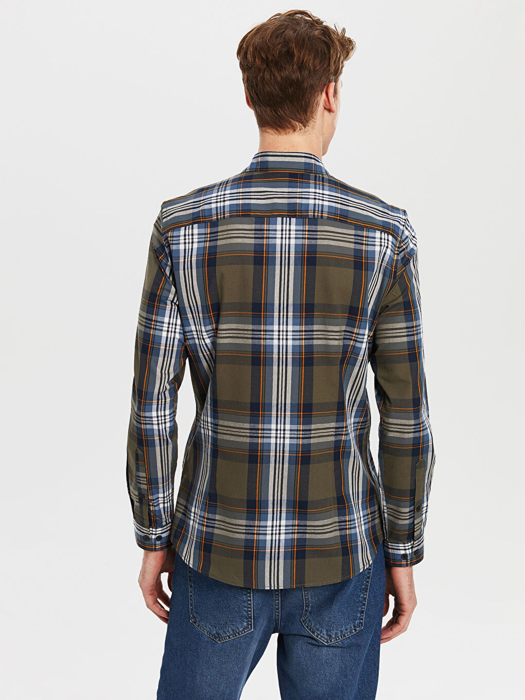 Мужчины Хаки Рубашка-2