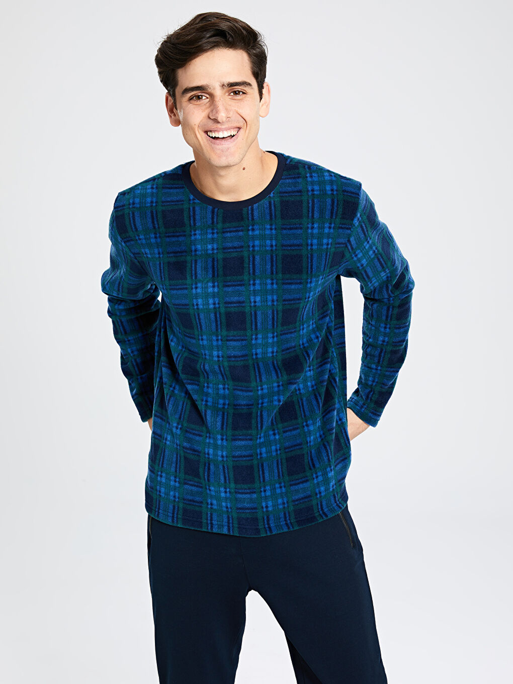 Мужчины Голубой Верх пижамы-2