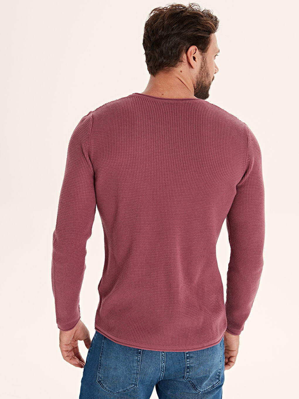 كنزة صوفية وردي رجل-2