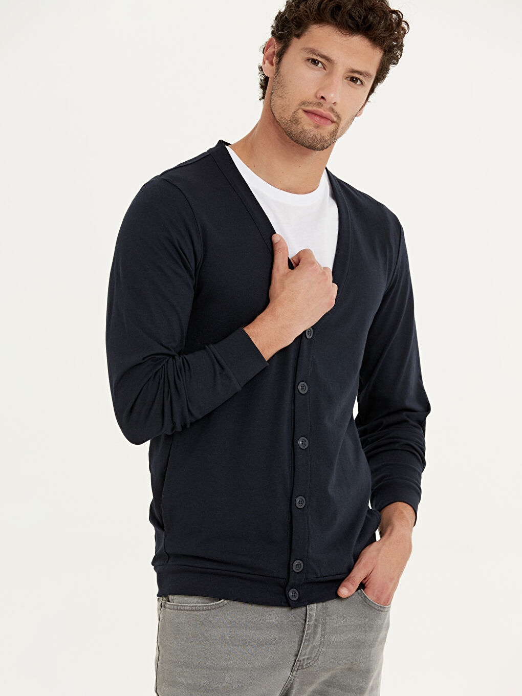 Koyu Lacivert Hırka