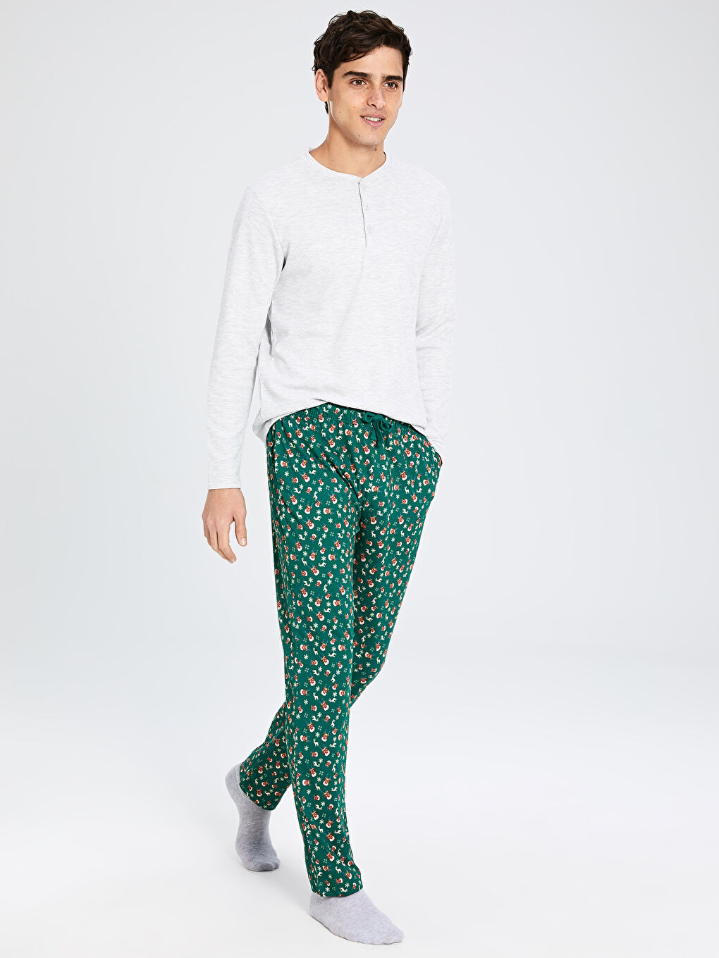 Bas de pyjama TURQUOISE Homme