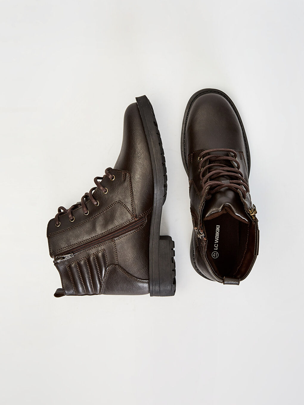 Kahverengi Bağcıklı Bilek Boy Erkek Bot-1