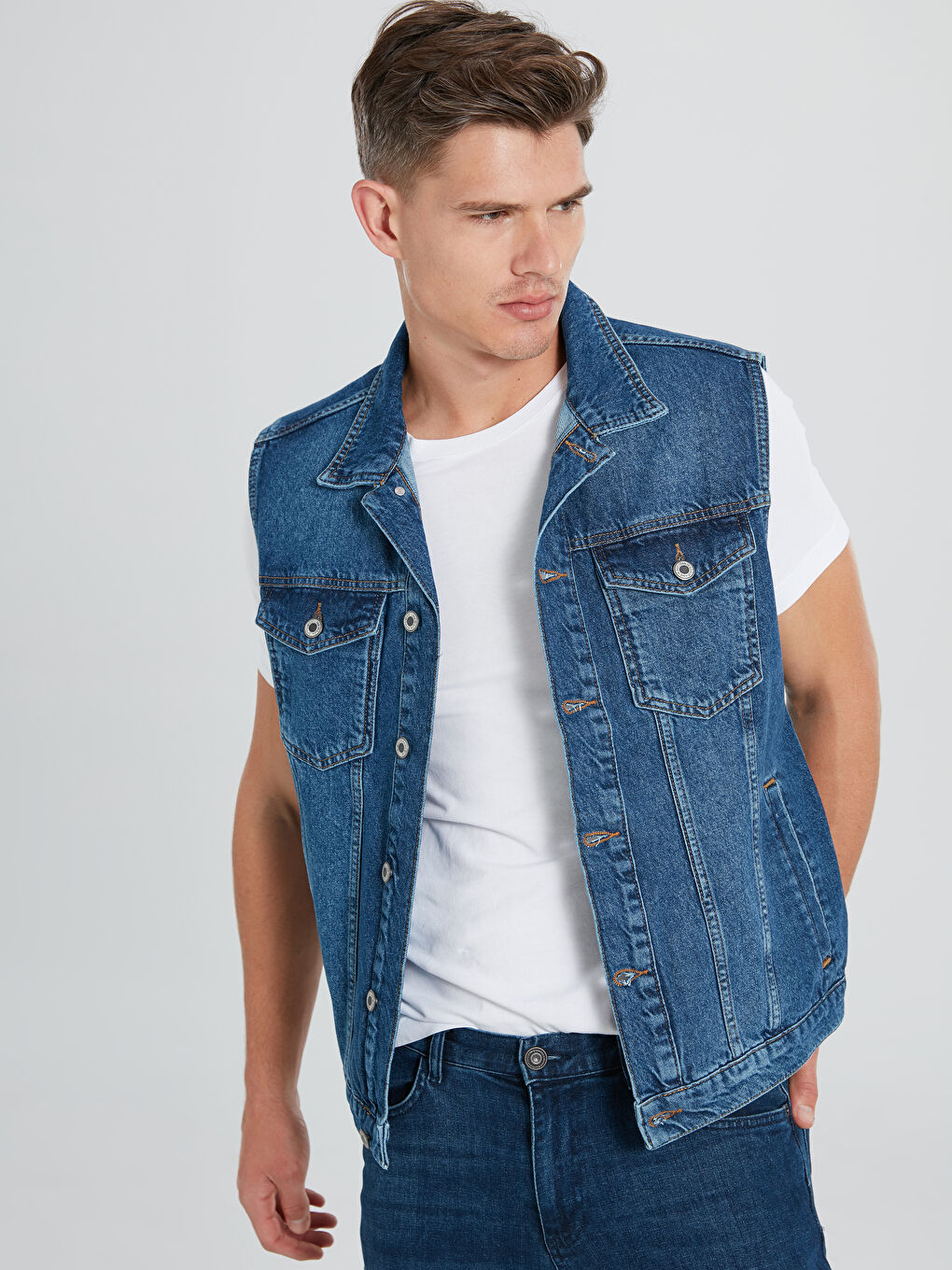 İndigo Koyu Rodeo Jean Ceket