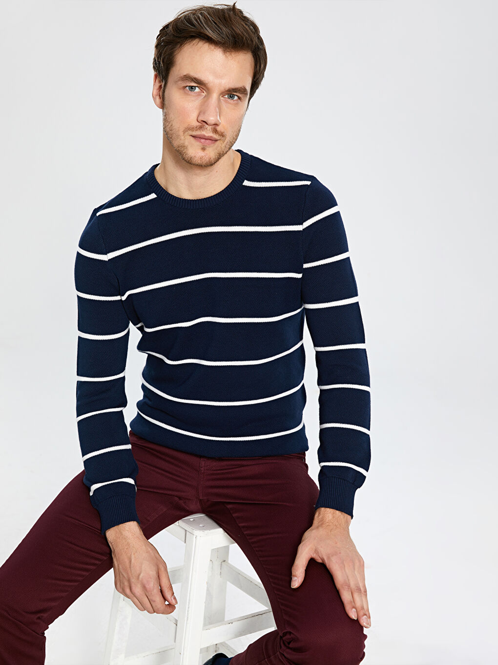 Lacivert Erkek Kazak