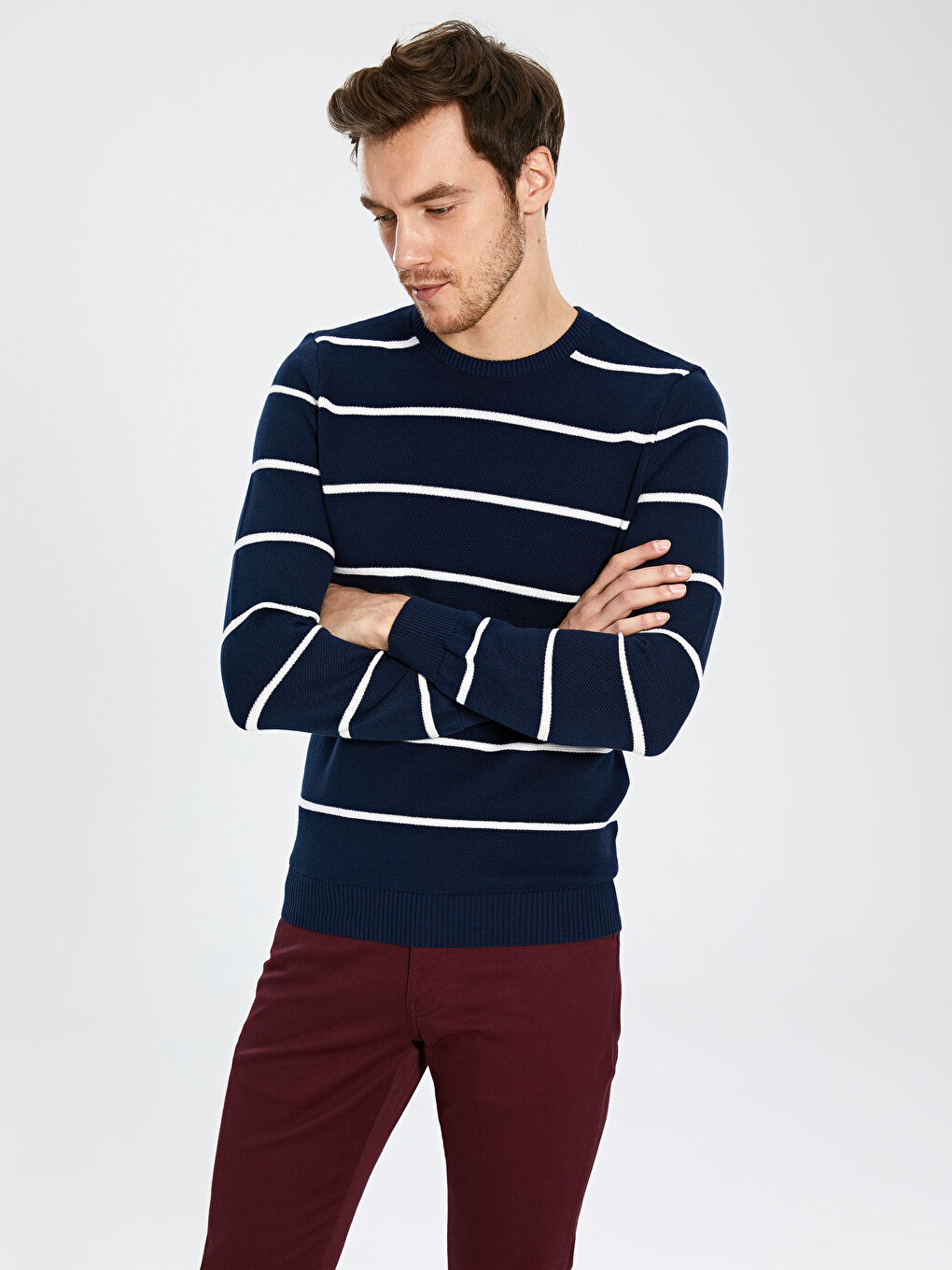 Lacivert Erkek Kazak-1