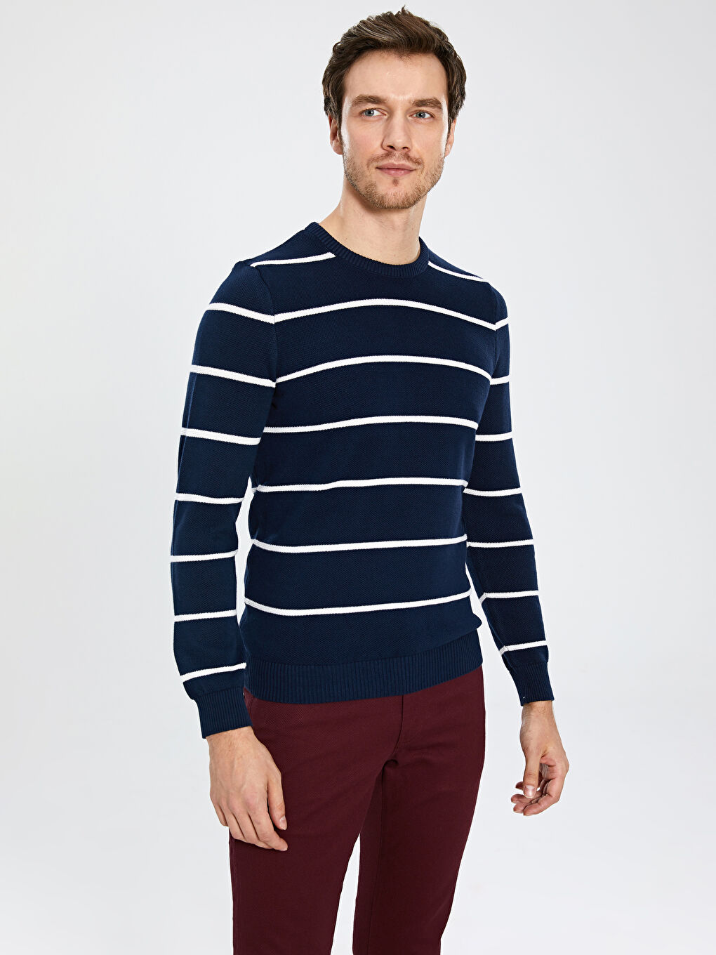 Lacivert Erkek Kazak-2