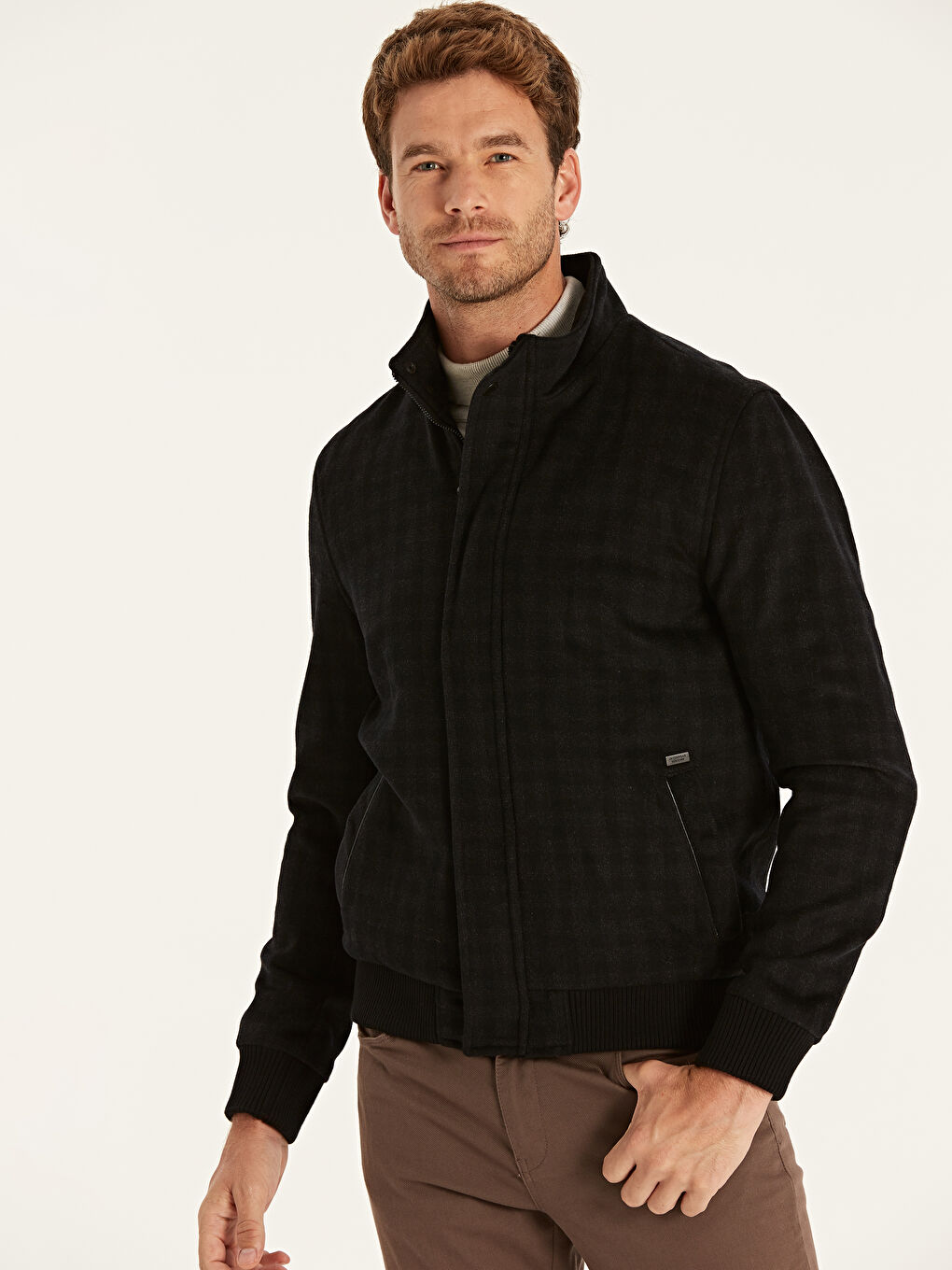 High Collar Men's Cachet Coat