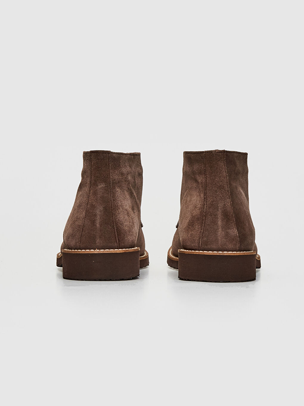 Kahverengi Erkek Bilek Boy Hakiki Deri Süet Bot-3