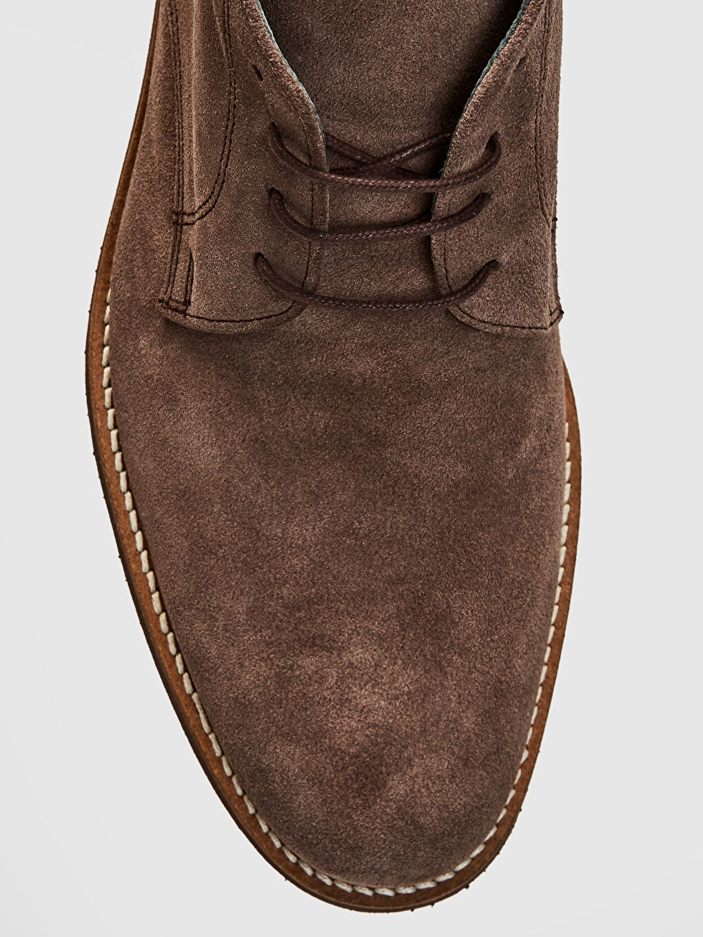 Kahverengi Erkek Bilek Boy Hakiki Deri Süet Bot-4