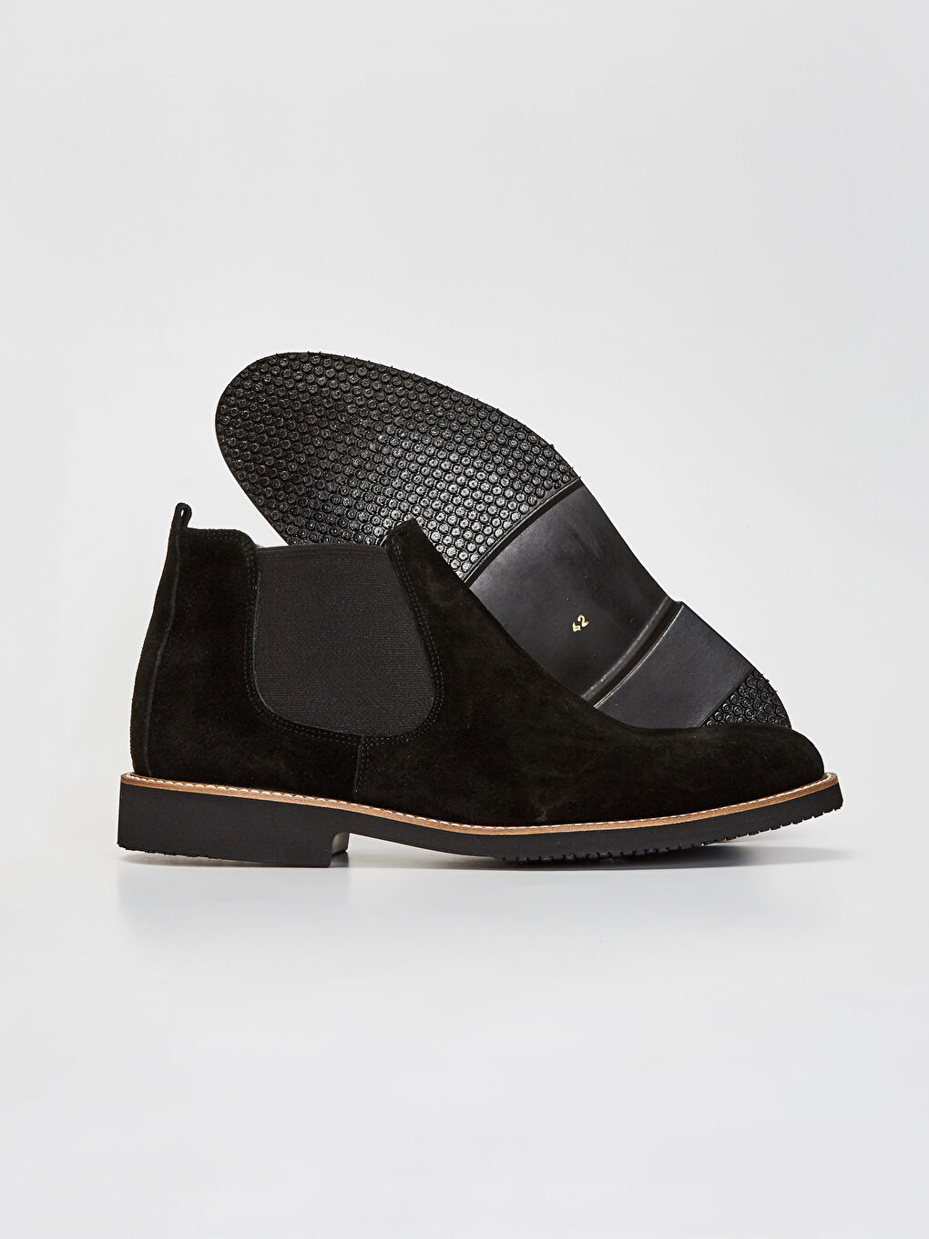 Siyah Erkek Bilek Boy Hakiki Deri Bot-2