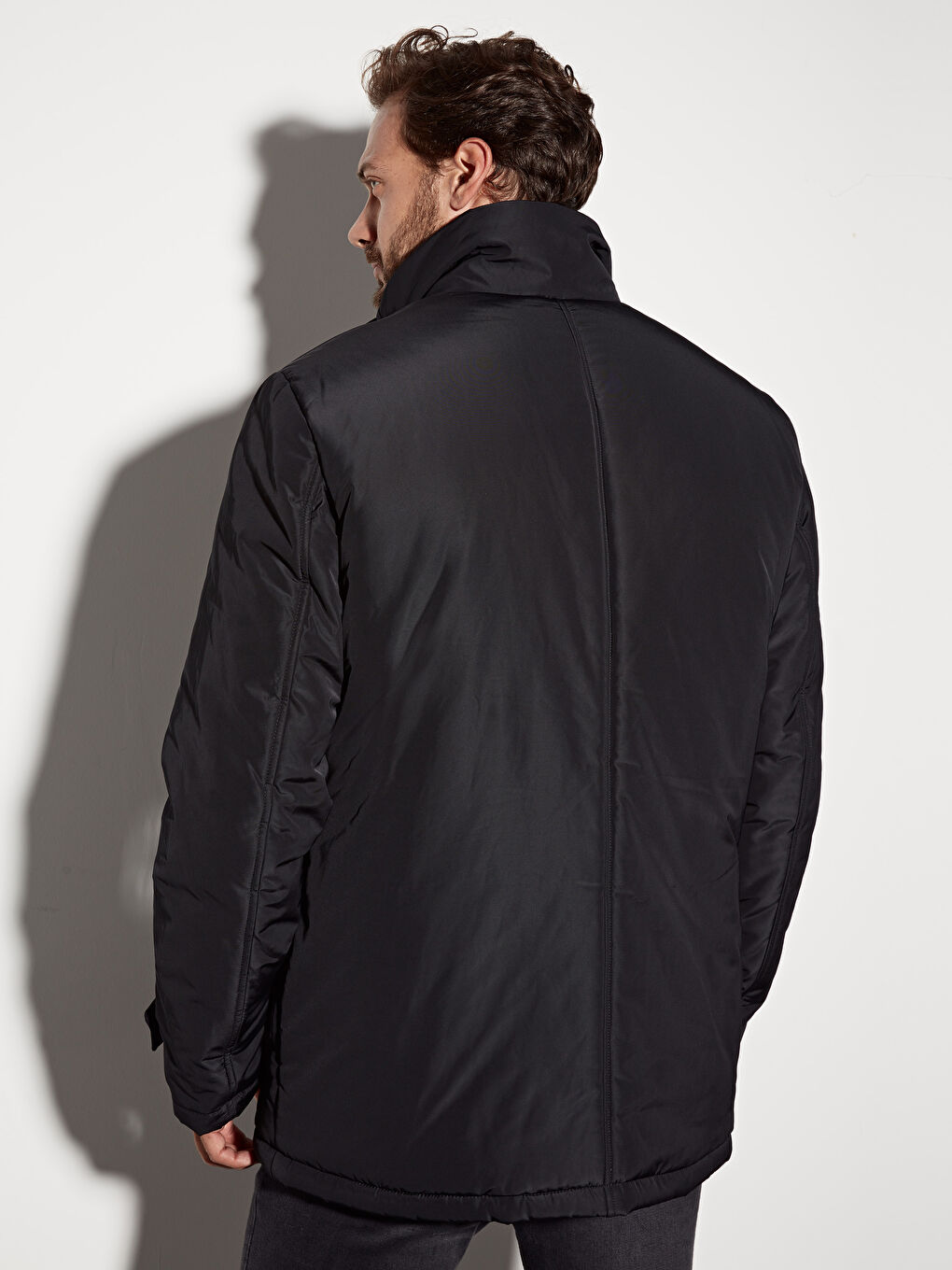 Yeni Siyah Şişme Mont-3