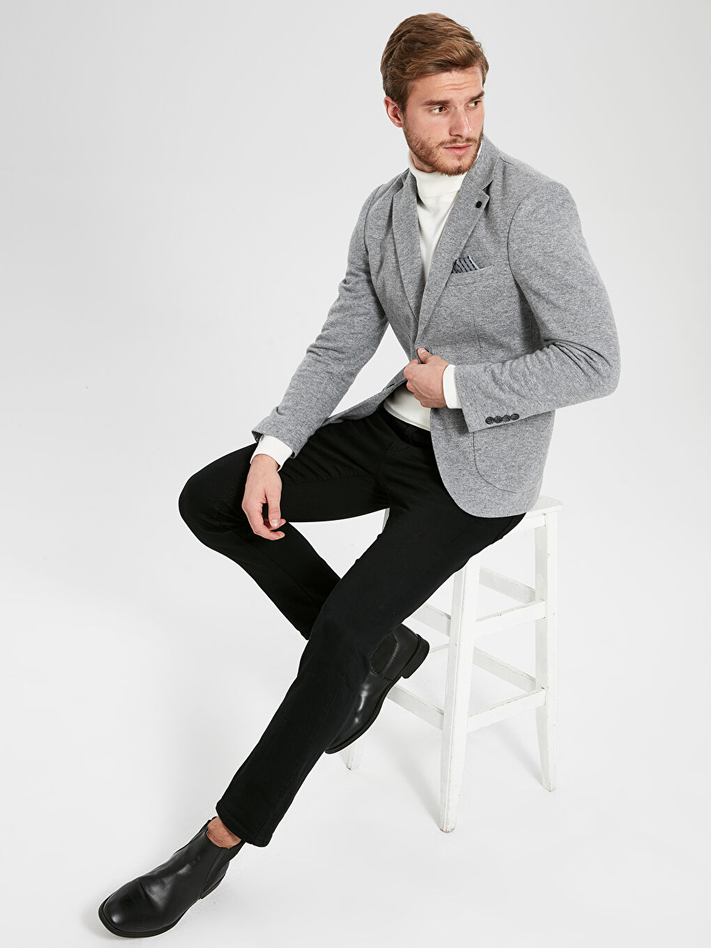 Man GREY Blazer-1