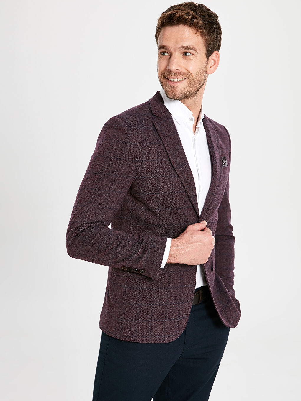 LCWAIKIKI Classic Man BORDEAUX Blazer Jacket -9WQ219Z8-CZF