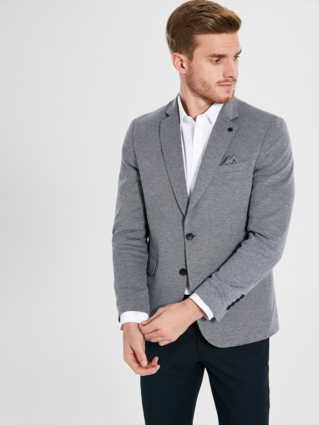 İndigo Blazer Ceket-1