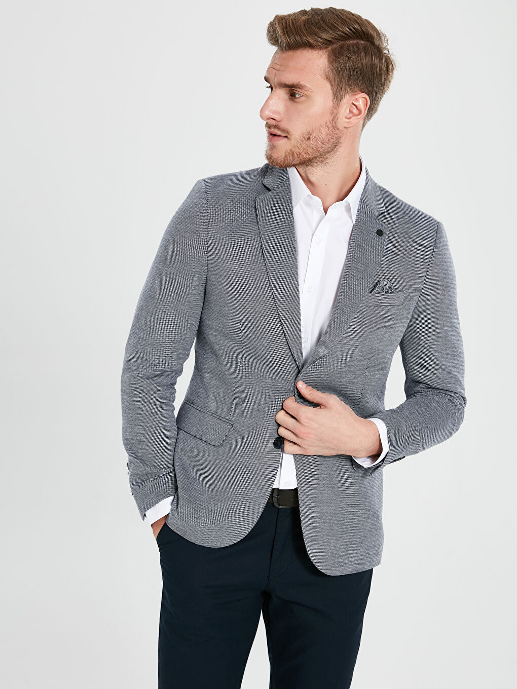 İndigo Blazer Ceket-2