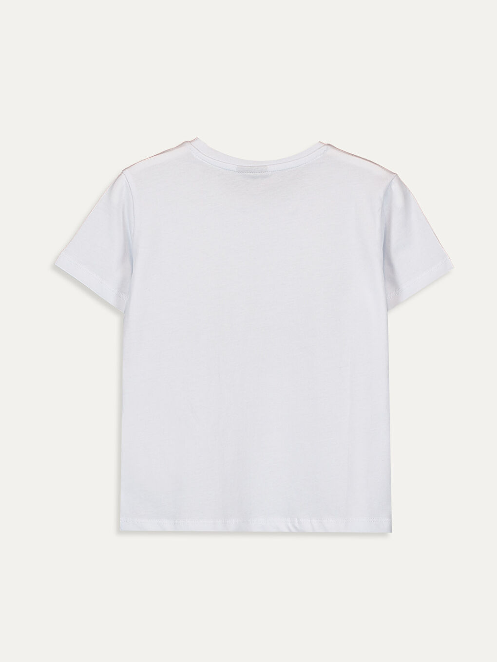 Beyaz Erkek Bebek Baskılı Pamuklu Tişört Baba Oğul Kombini-2