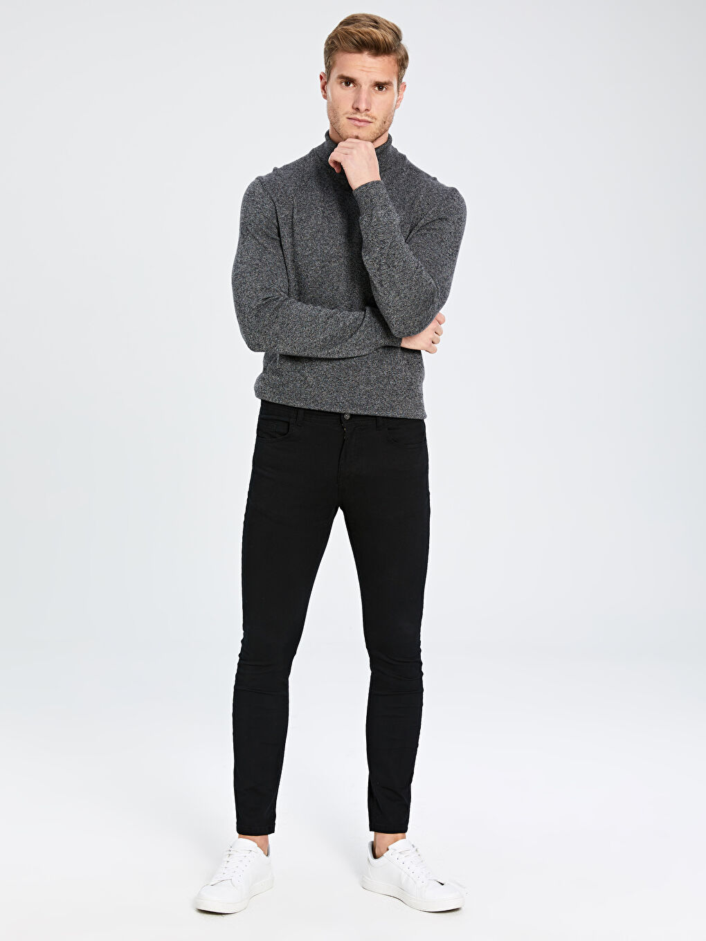 Siyah Slim Fit Erkek Pantolon