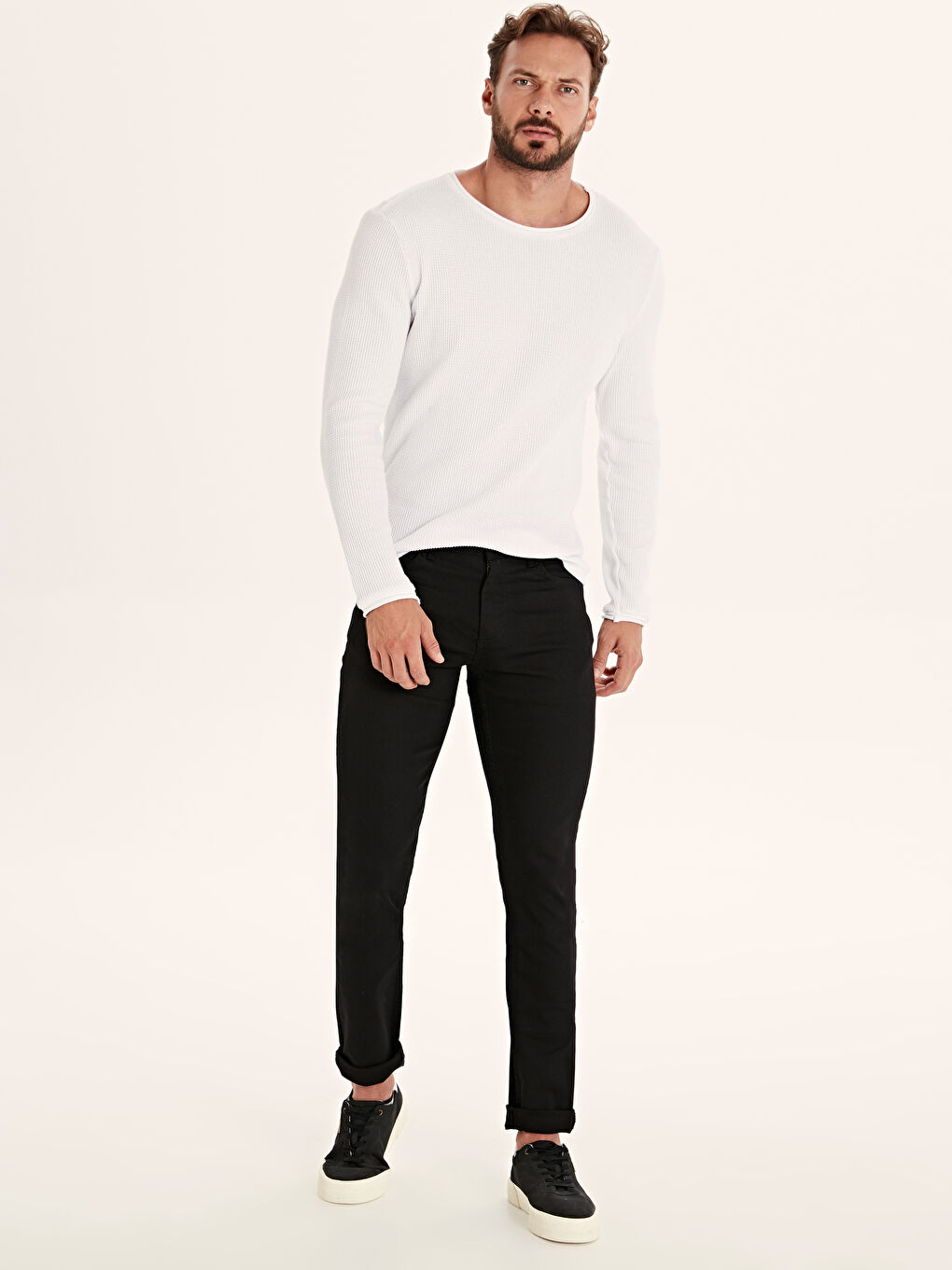 Siyah  Rodeo Jean Pantolon-1