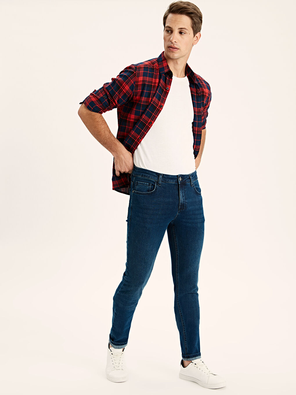 İndigo Erkek Jean Pantolon