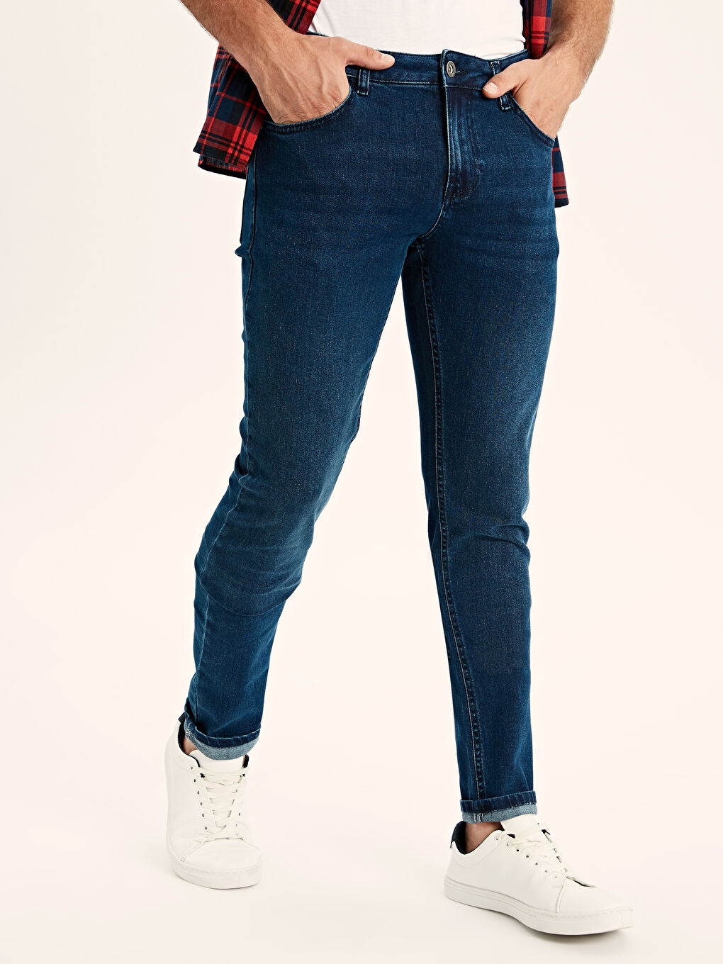 İndigo Erkek Jean Pantolon-1