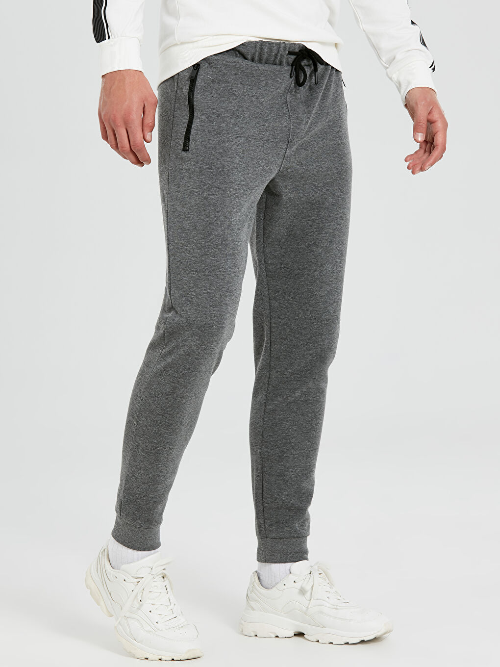 Antrasit Melanj Eşofman Altı-1