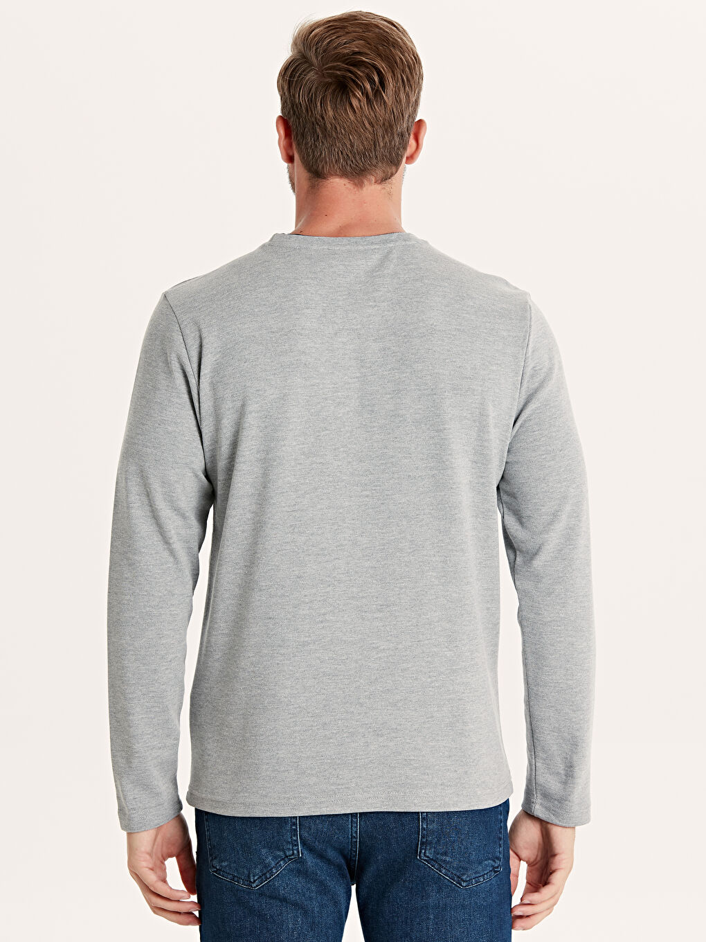 Gri Melanj Tişört-2