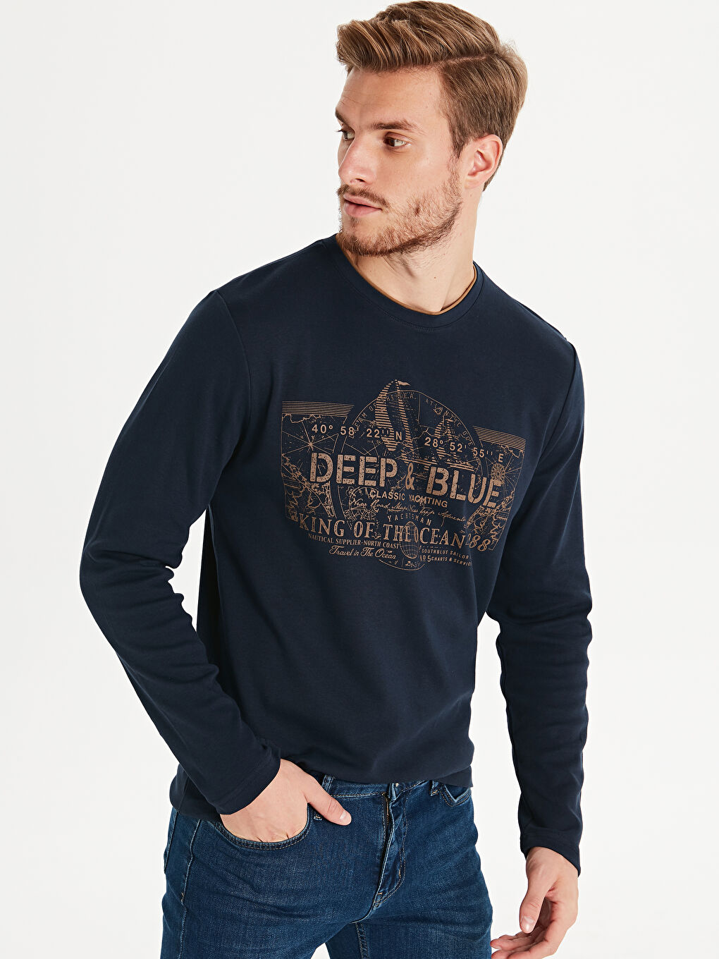 K.Lacivert Tişört-1